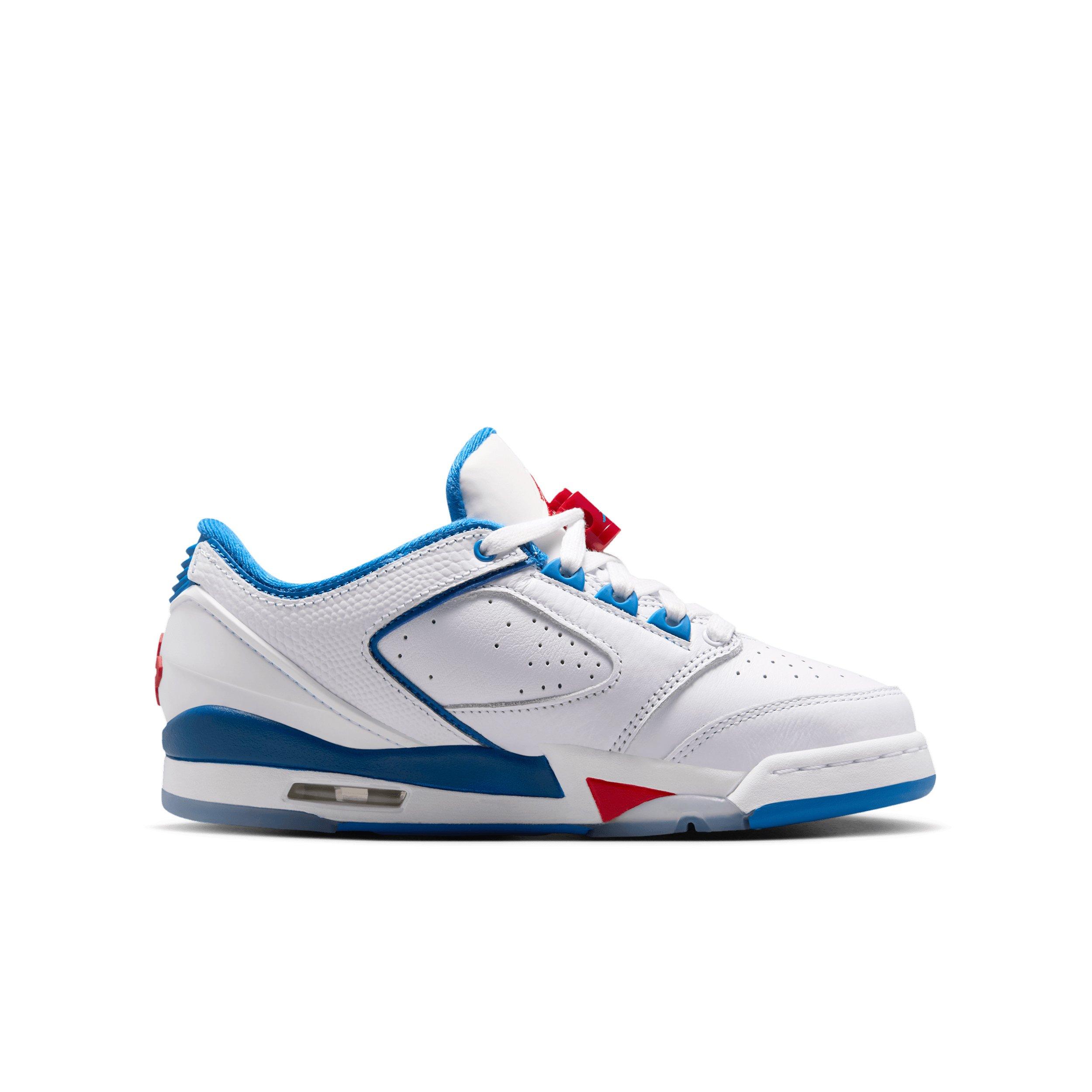 Jordan Sixty Plus Low "White/True Blue/Varsity Red" Grade School Boys' Shoe - WHITE/BLUE/RED